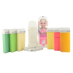 جهاز الواكس لازالة الشعر مع 3 عبوات شمع عشوائية جهاز الواكس لازالة الشعر مع 3 عبوات شمع عشوائية